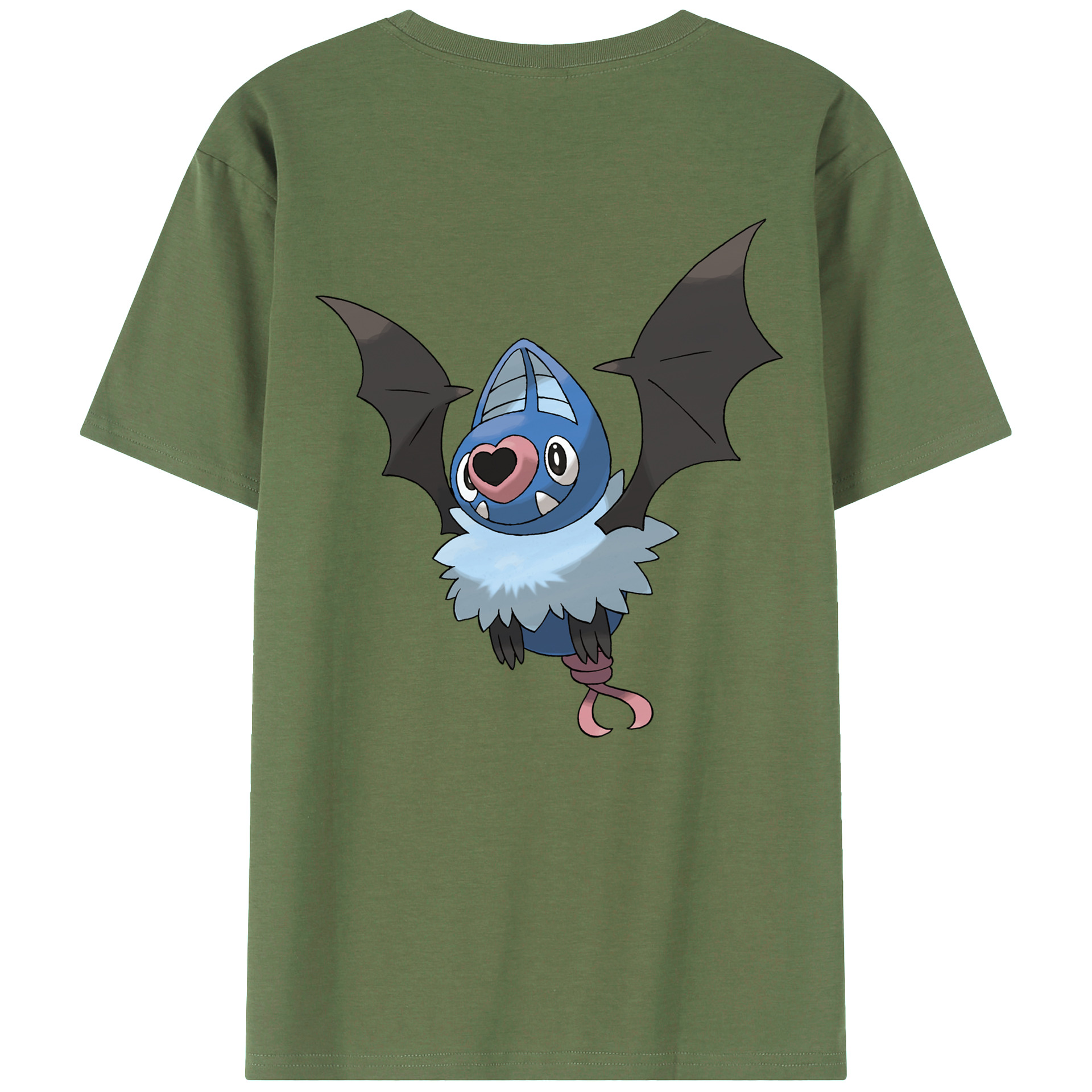 （画像用） ポケットモンスター Pokémon 綿100％ メンズ半袖Tシャツ（バックプリント） 通気性